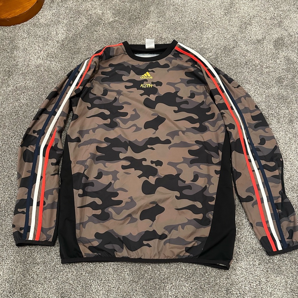Adidas Kith Camo Long Sleeve Soccer Jersey medium